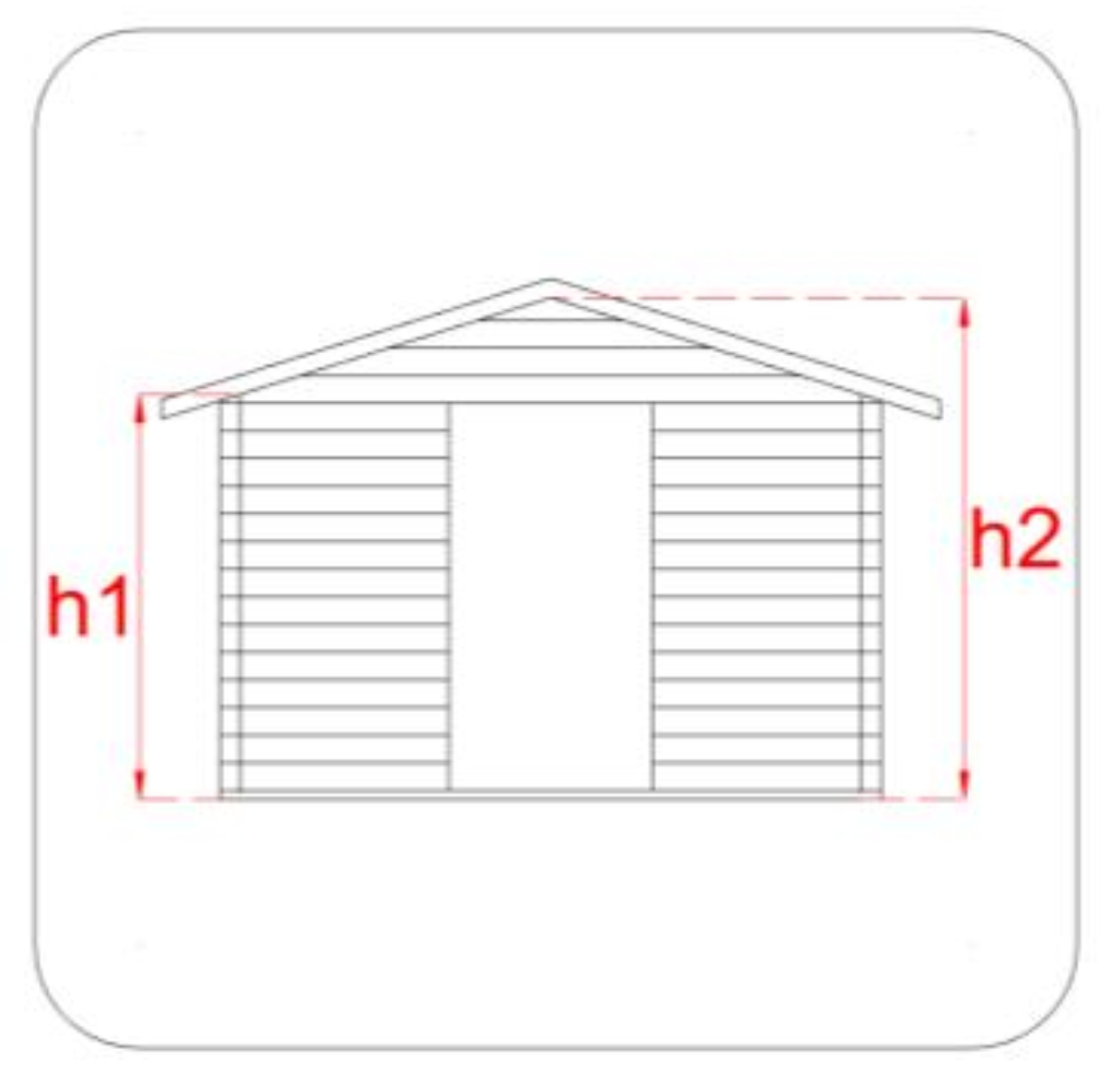 Casetta in legno Iris 249x249