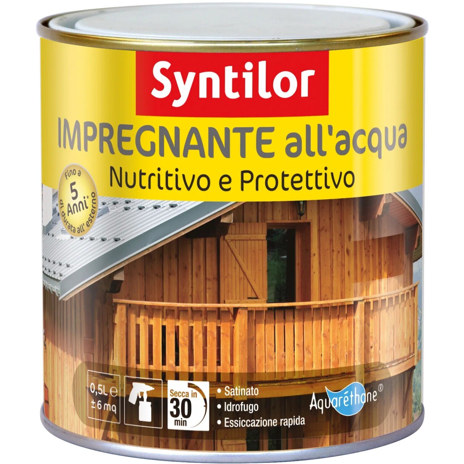 Impregnante per legno ad acqua effetto incolore 0,5 l
