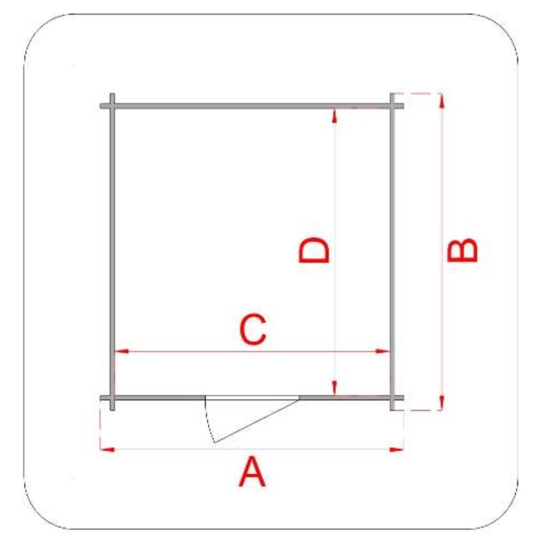 Casetta in legno Hobby 248x198
