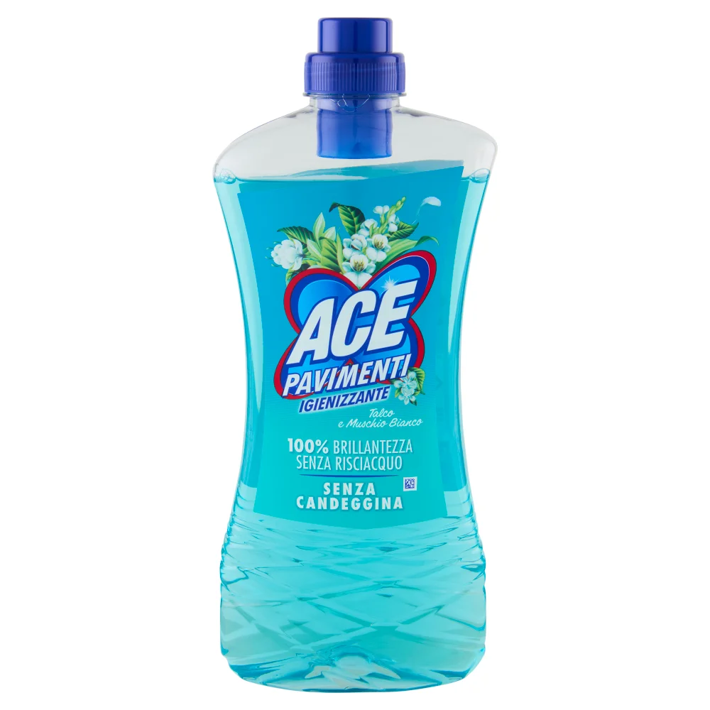 Ace Pavimenti Igienizzante Talco e Muschio Bianco Senza Candeggina 1 L ...