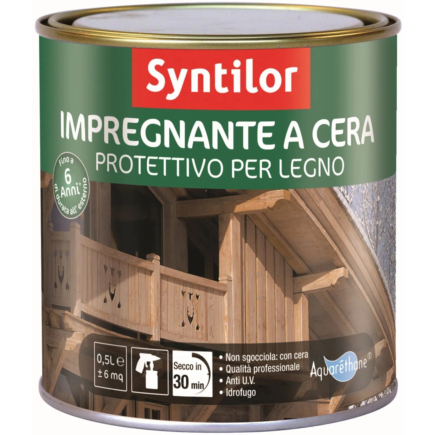 Impregnante per legno a cera effetto teck 0,5 l acquista da OBI