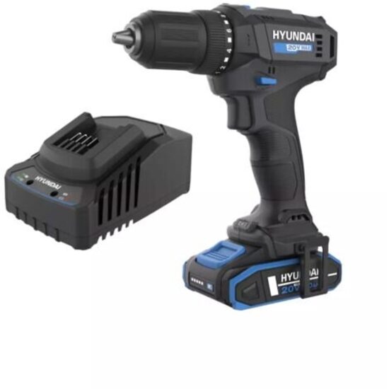 Hyundai 25870 Trapano avvitatore Brushless Power Tools 40 Nm a batterie