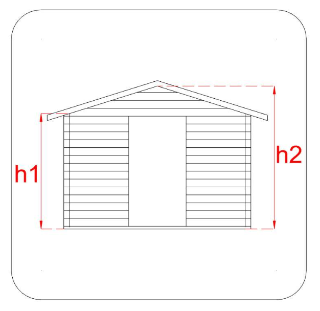Casetta in legno Viola 320x260