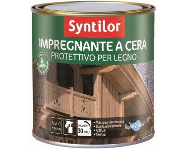 Impregnante per legno a cera effetto noce scuro 0,5 l