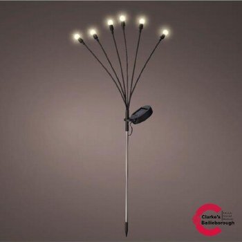 Solar 6 Light Stake Light Warm White - Clarkes Bailieborough