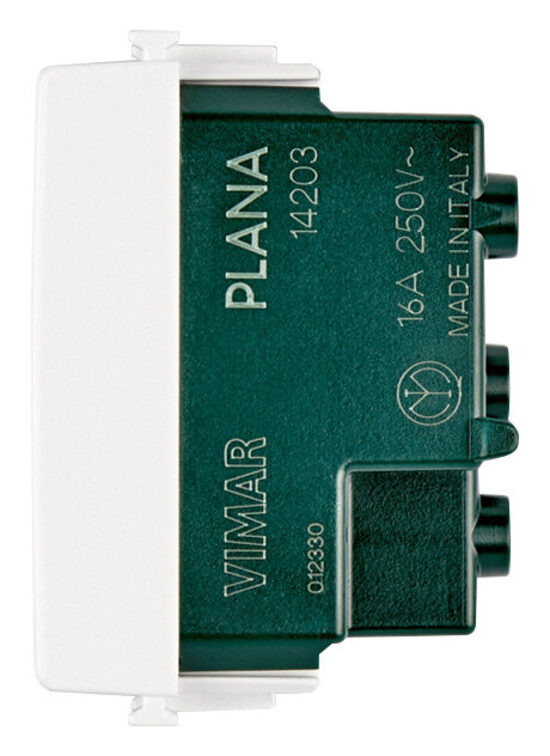 Presa 2P+T 16A P17/11 bianco - 14203 - Vimar
