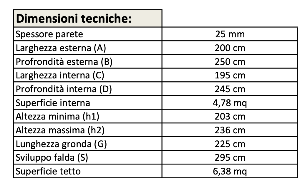Casetta in legno Nike 200x250