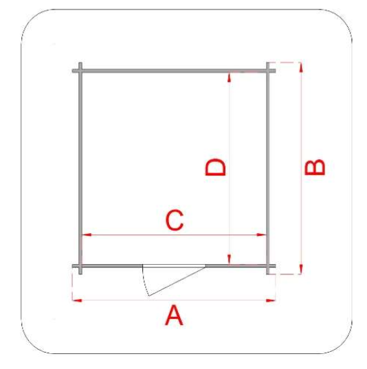 Casetta in legno Opera 215x180